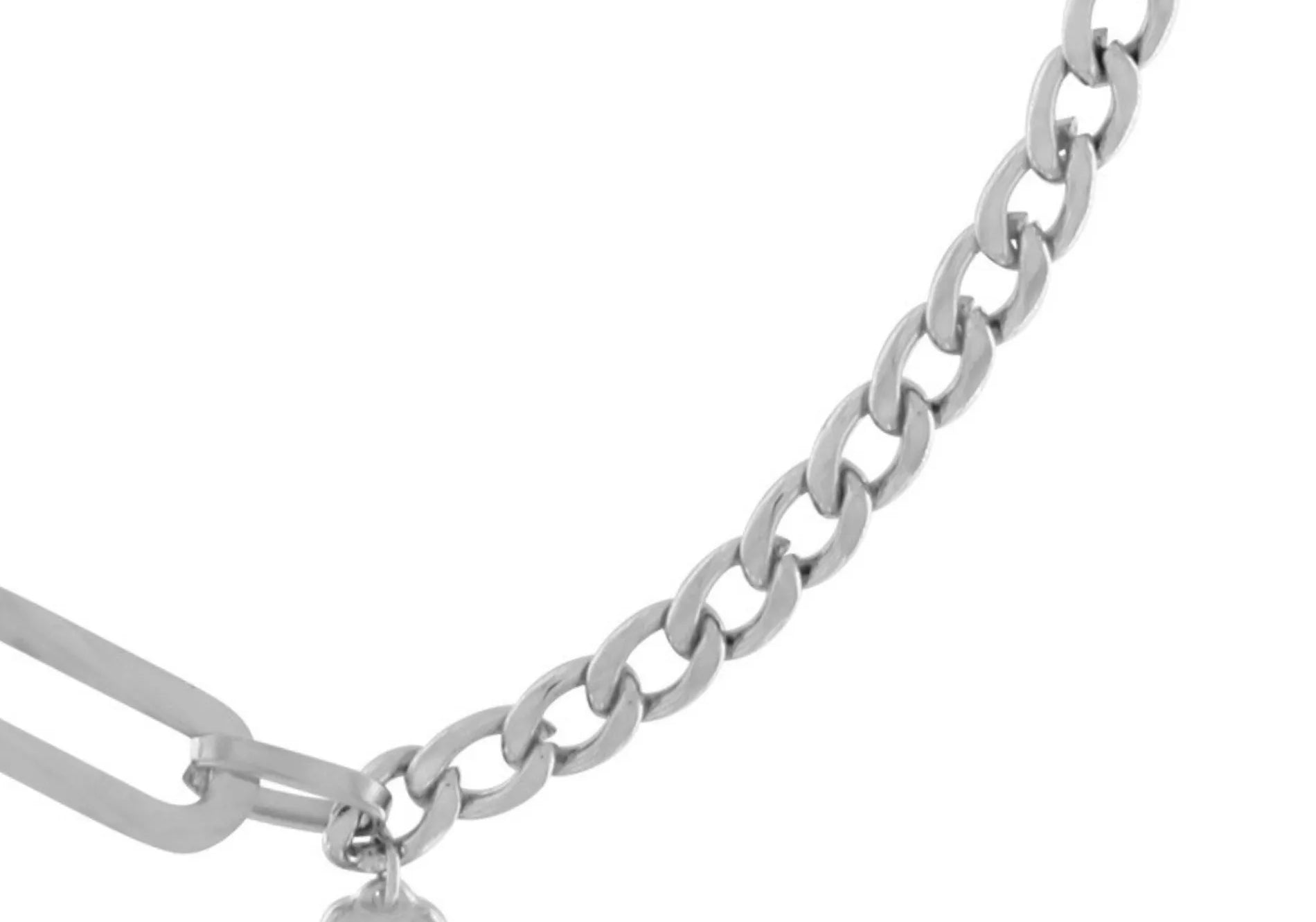 Courage Waterproof T-Bar Heart Necklace Silver Plating, Dansk Copenhagen