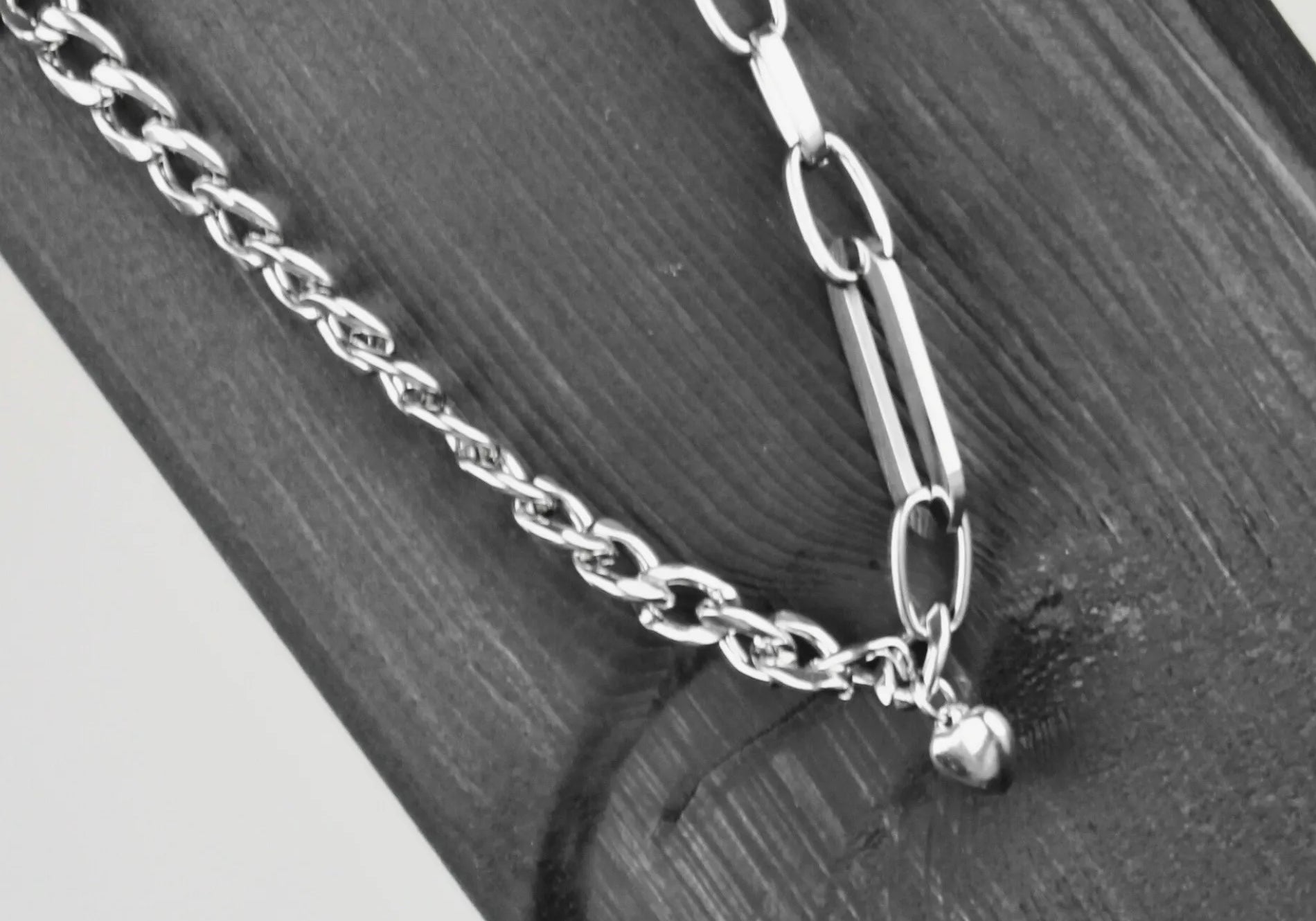 Courage Waterproof T-Bar Heart Necklace Silver Plating, Dansk Copenhagen