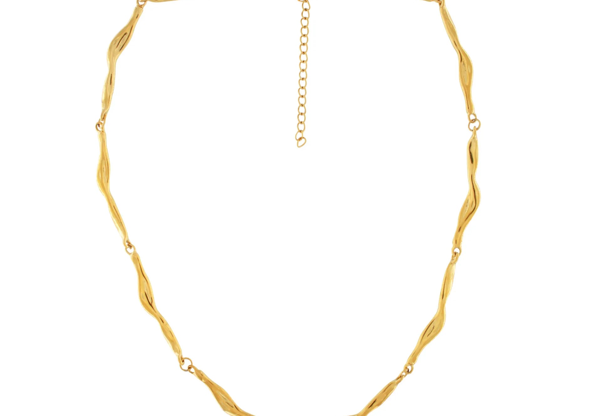 Joy Waterproof Collier court à maillons organiques plaqué or 18K, Dansk Copenhagen}