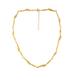 Joy Waterproof Short Organic Link Necklace 18K Gold Plating -DNSK Copenhagen