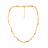 Joy Waterproof Short Organic Link Necklace 18K Gold Plating, Dansk Copenhagen