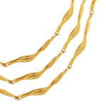 Joy Waterproof Short Organic Link Necklace 18K Gold Plating -DNSK Copenhagen