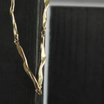 Joy Waterproof Short Organic Link Necklace 18K Gold Plating -DNSK Copenhagen