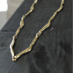 Joy Waterproof Short Organic Link Necklace 18K Gold Plating -DNSK Copenhagen