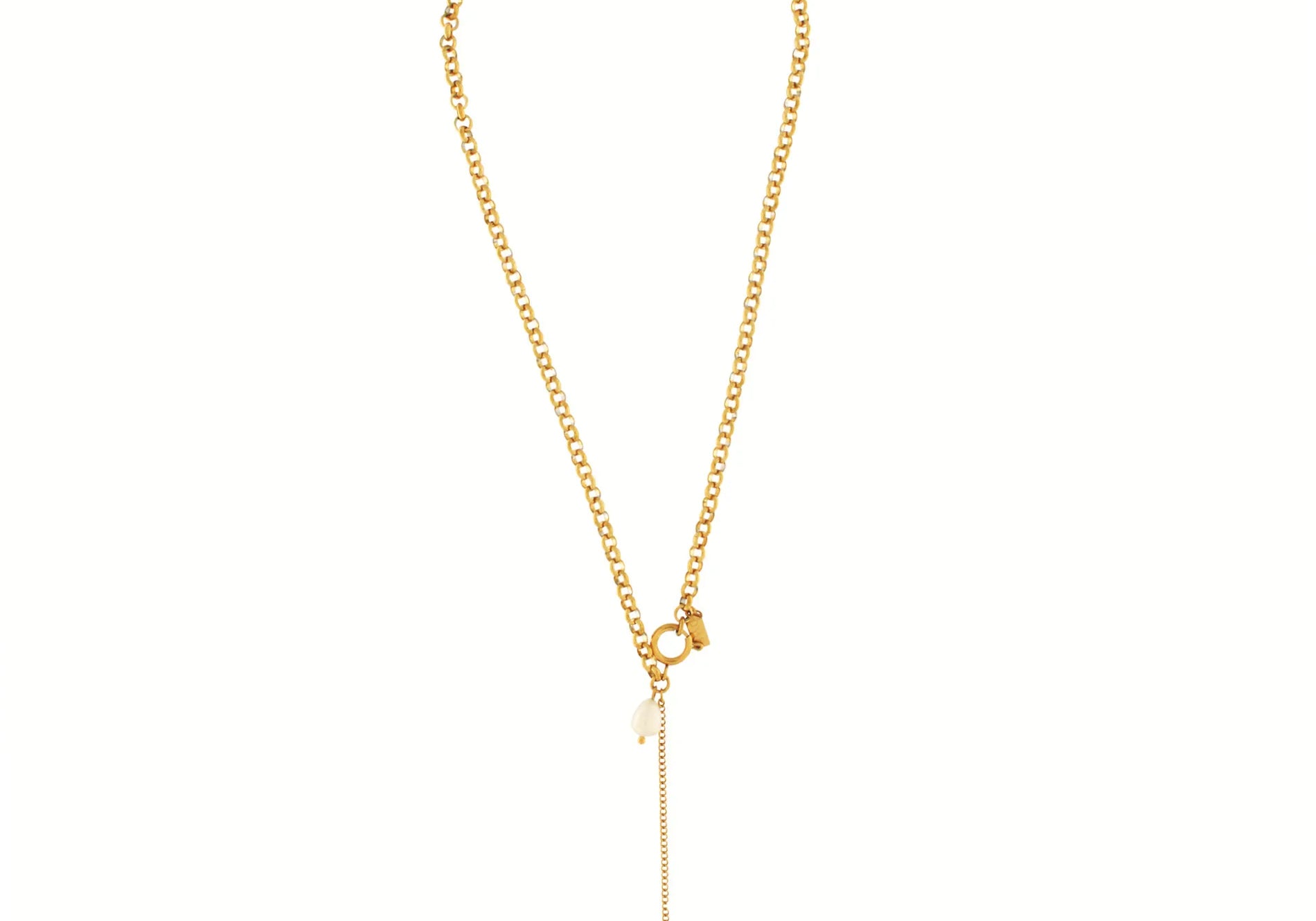 Joy Waterproof Collier de Perles à Maillons Plaqué Or 18K, Dansk Copenhagen