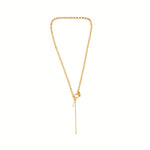 Joy Waterproof Link Pearl Necklace 18K Gold Plating -DNSK Copenhagen