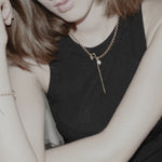 Joy Waterproof Link Pearl Necklace 18K Gold Plating -DNSK Copenhagen