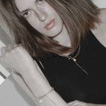 Joy Waterproof Link Pearl Necklace 18K Gold Plating -DNSK Copenhagen