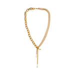 Joy Waterproof Double Link Pearl Necklace 18K Gold Plating -DNSK Copenhagen