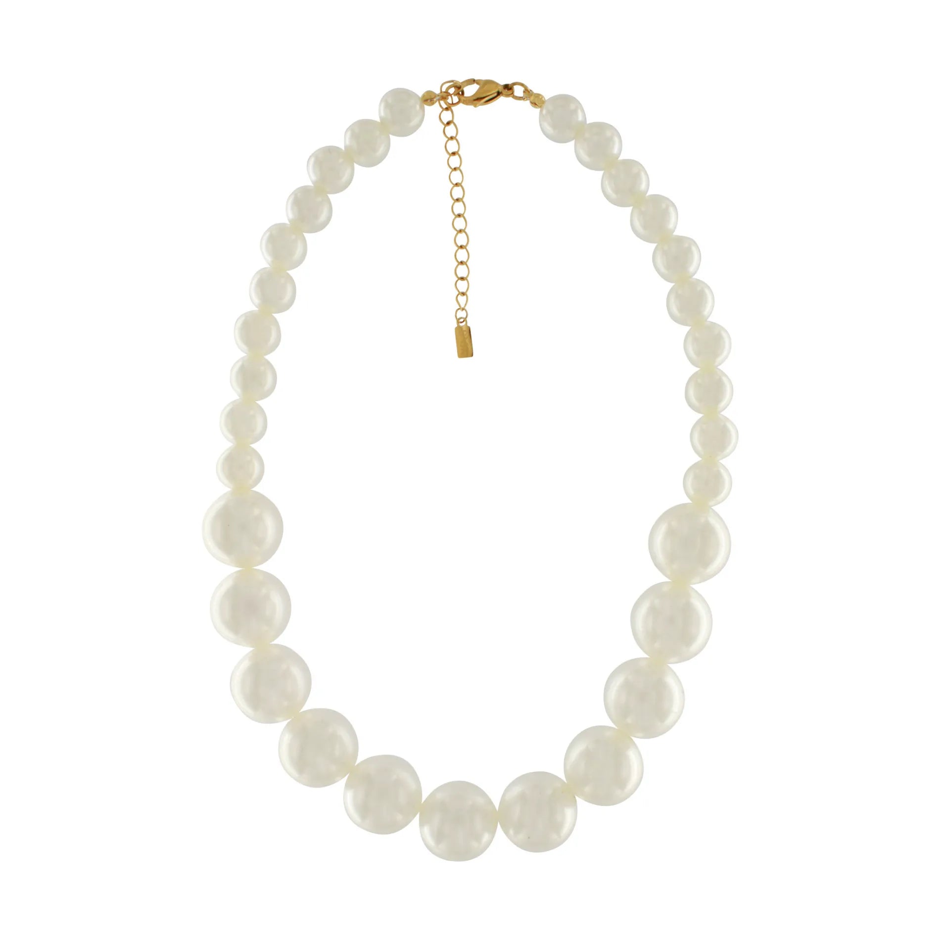 Joy Short Mega Pearl Necklace Gold Plating, Dansk Copenhagen
