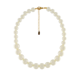 Joy Short Balanced Mega Pearl Necklace Gold Plating