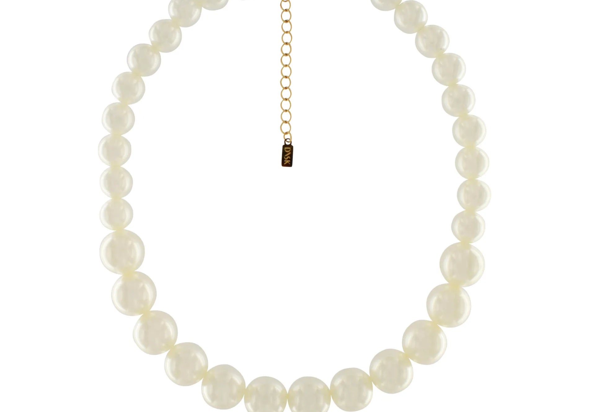 Collier de perles méga équilibrées Joy, plaqué or, Dansk Copenhagen