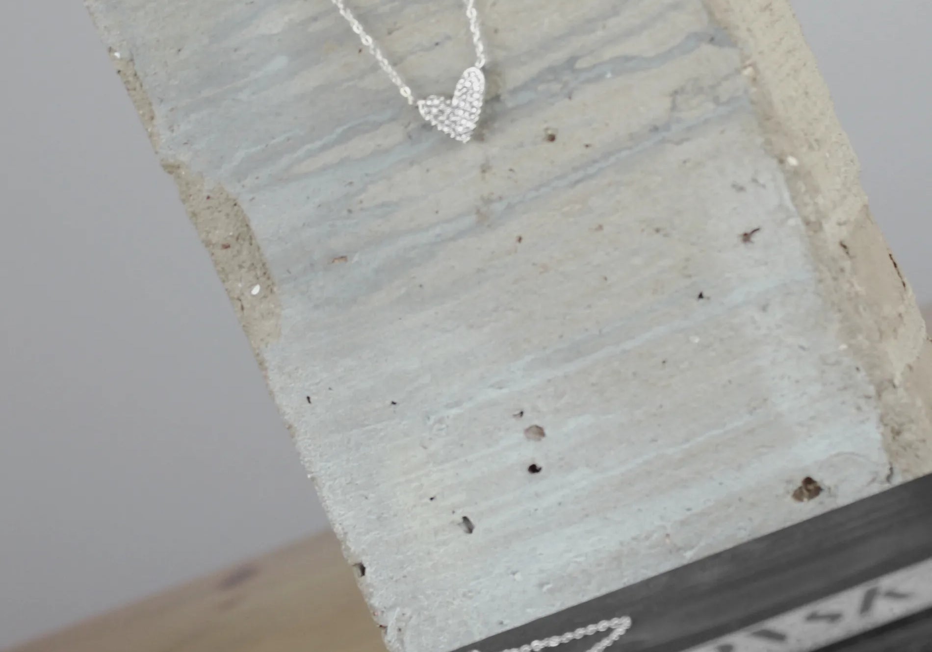 Love Waterproof Short Clear Multi CZ Heart Necklace Silver Plating, Dansk Copenhagen