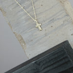 Love Waterproof Short Clear Multi CZ Cross Necklace 18K Gold Plating -DNSK Copenhagen