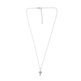 Love Waterproof Short Clear Multi CZ Cross Necklace Silver Plating, Dansk Copenhagen