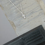 Love Waterproof Short Clear Multi CZ Cross Necklace Silver Plating -DNSK Copenhagen