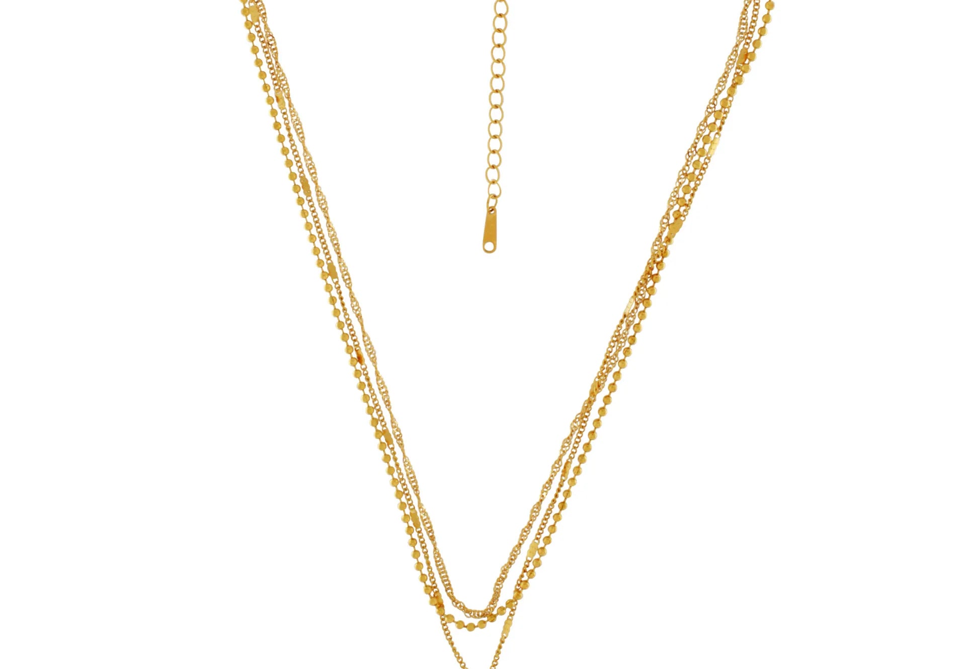Love Waterproof Short Pre-layered Cross Necklace 18K Gold Plating, Dansk Copenhagen