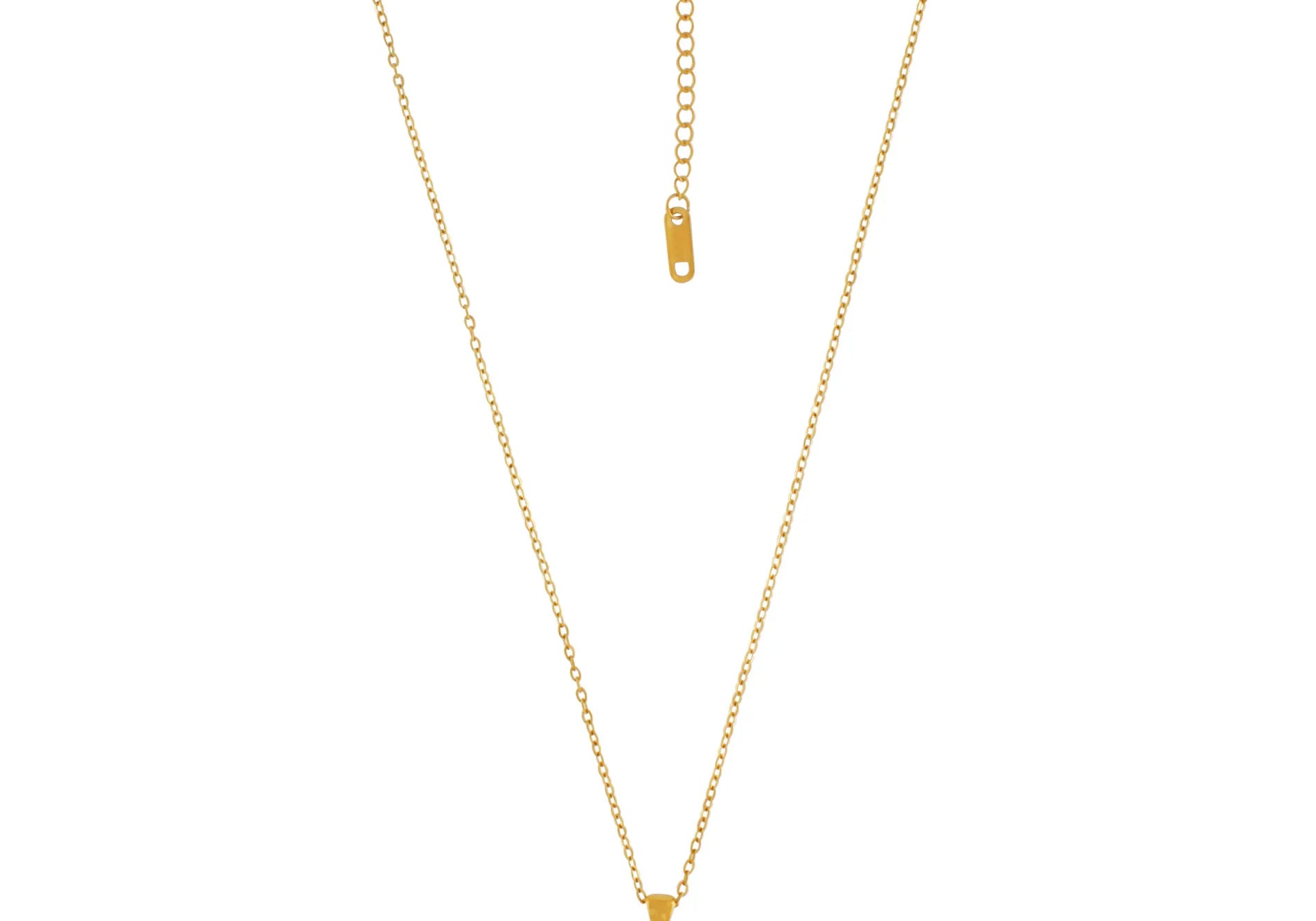 Love Waterproof Short  Clear Multi CZ Soft Cross Necklace 18K Gold Plating, Dansk Copenhagen
