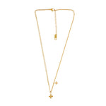 Love Waterproof Short Dot Cross Necklace 18K Gold Plating -DNSK Copenhagen