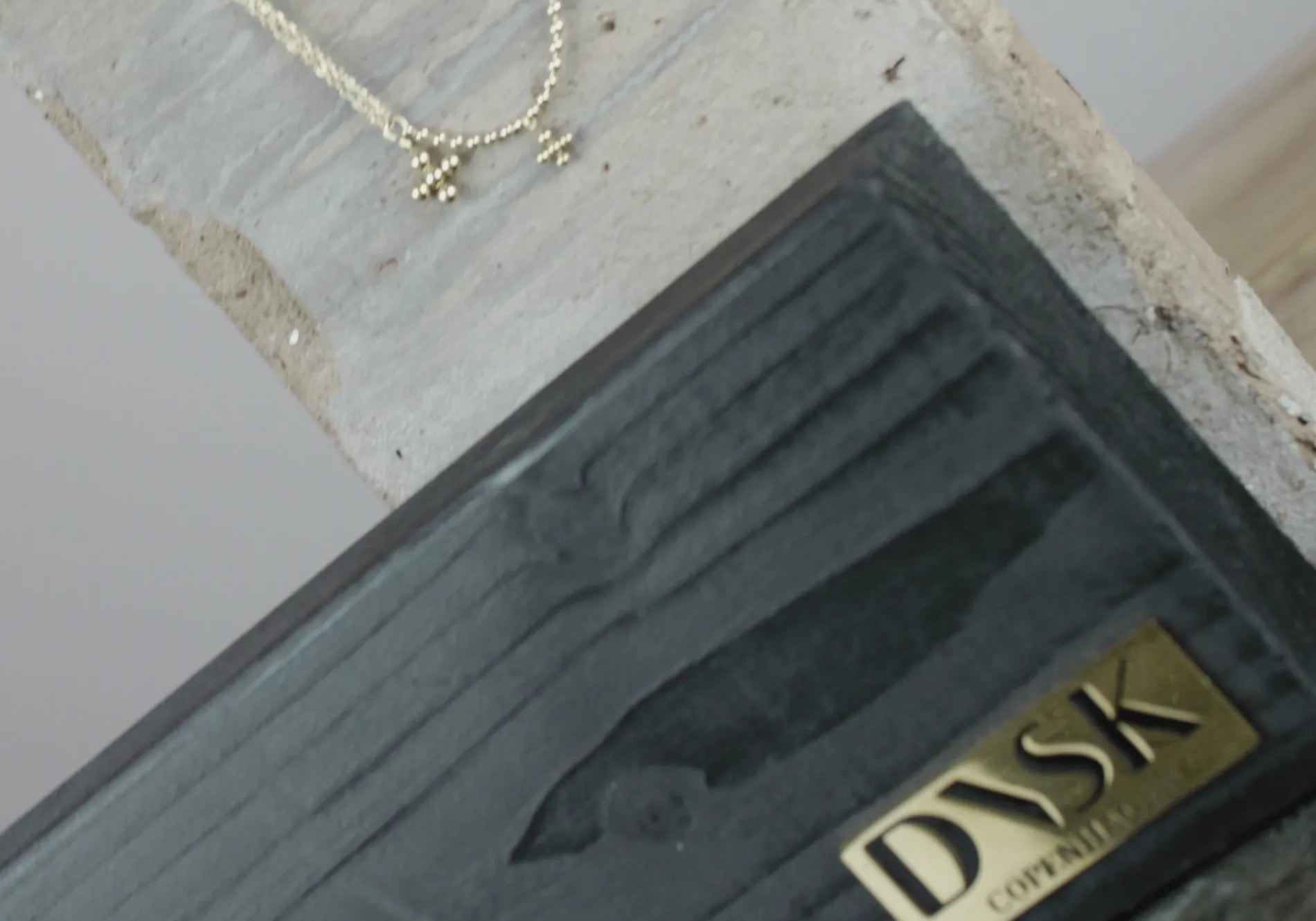Love Waterproof Short Dot Cross Necklace 18K Gold Plating, Dansk Copenhagen