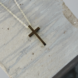 Love Waterproof Short Cross Necklace 18K Gold Plating, Dansk Copenhagen