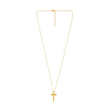 Love Waterproof Short Cross Necklace Silver Plating -DNSK Copenhagen