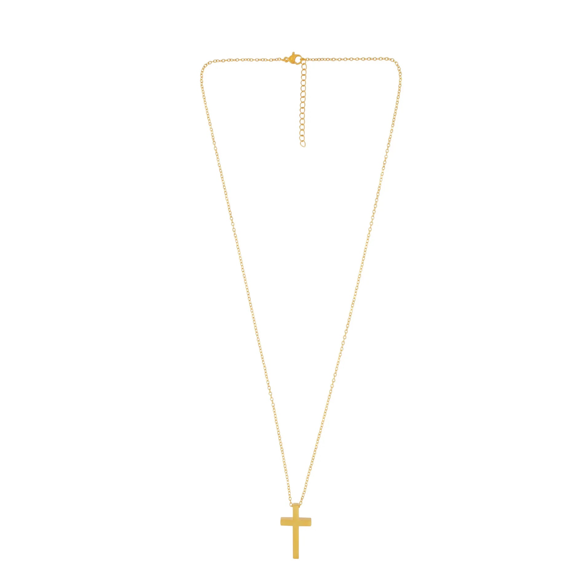 Love Waterproof Short Cross Necklace Silver PlatingDNSK Copenhagen