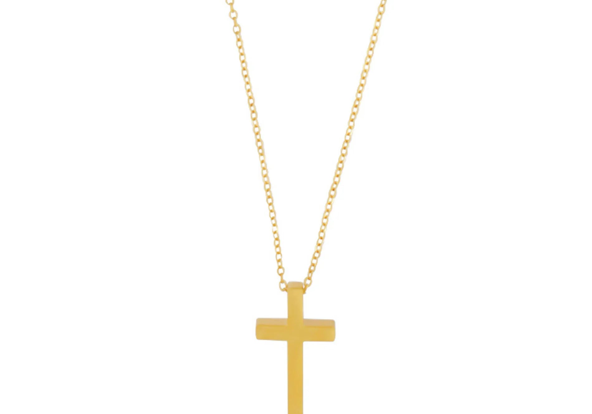 Love Waterproof Short Cross Necklace Silver Plating, Dansk Copenhagen