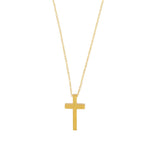 Love Waterproof Short Cross Necklace Silver Plating -DNSK Copenhagen