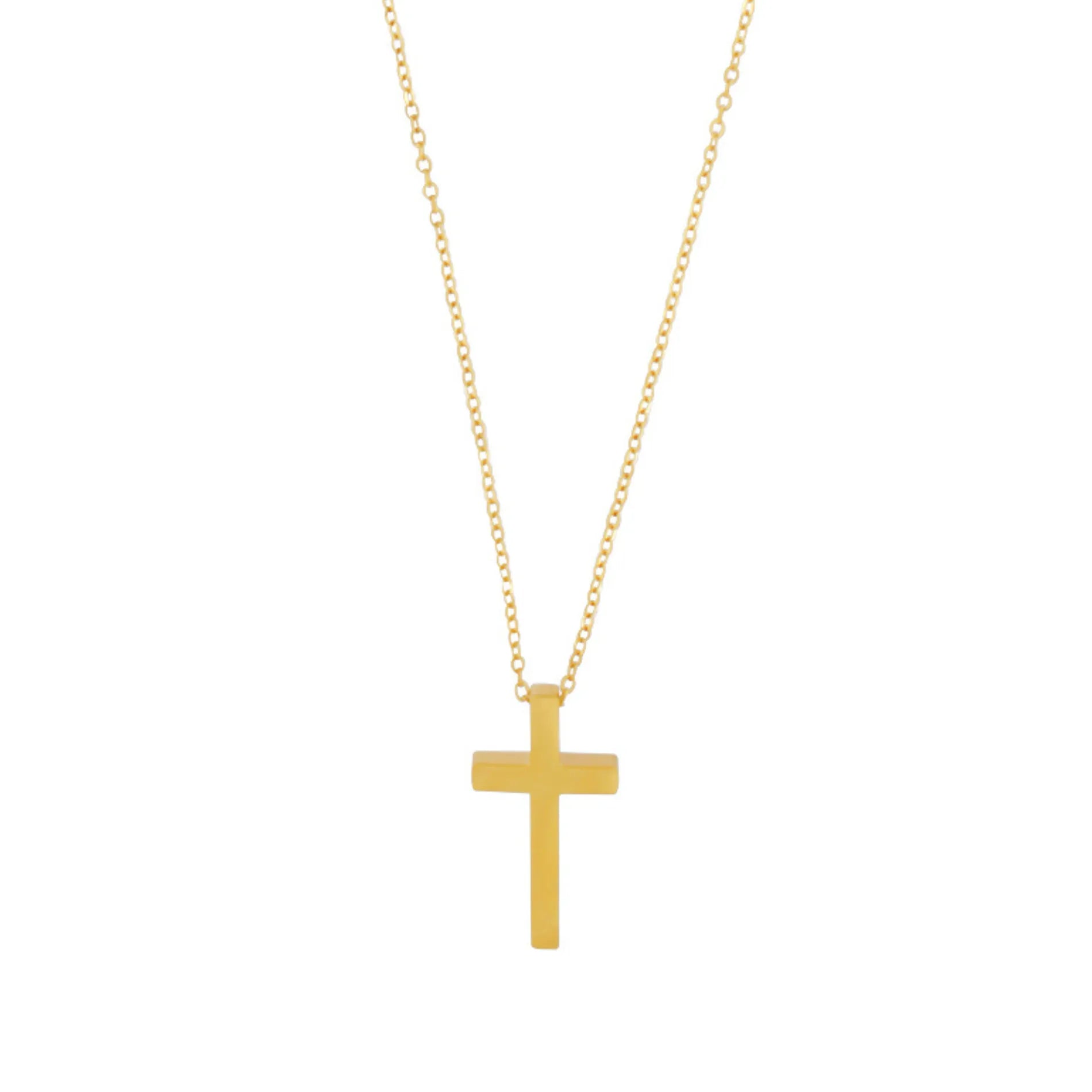 Love Waterproof Short Cross Necklace Silver PlatingDNSK Copenhagen