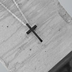 Love Waterproof Short Cross Necklace Silver Plating -DNSK Copenhagen