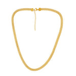 Passion  Waterproof Short Flat Panzer Necklace 18K Gold Plating, Dansk Copenhagen