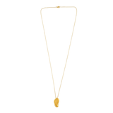 Courage Waterproof Collier réglable organique brossé plaqué or 18K
