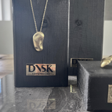 Courage Waterproof Collier réglable organique brossé plaqué or 18K