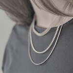 Joy Waterproof Short 3 Layered CZ Necklace 18K Gold Plating -DNSK Copenhagen