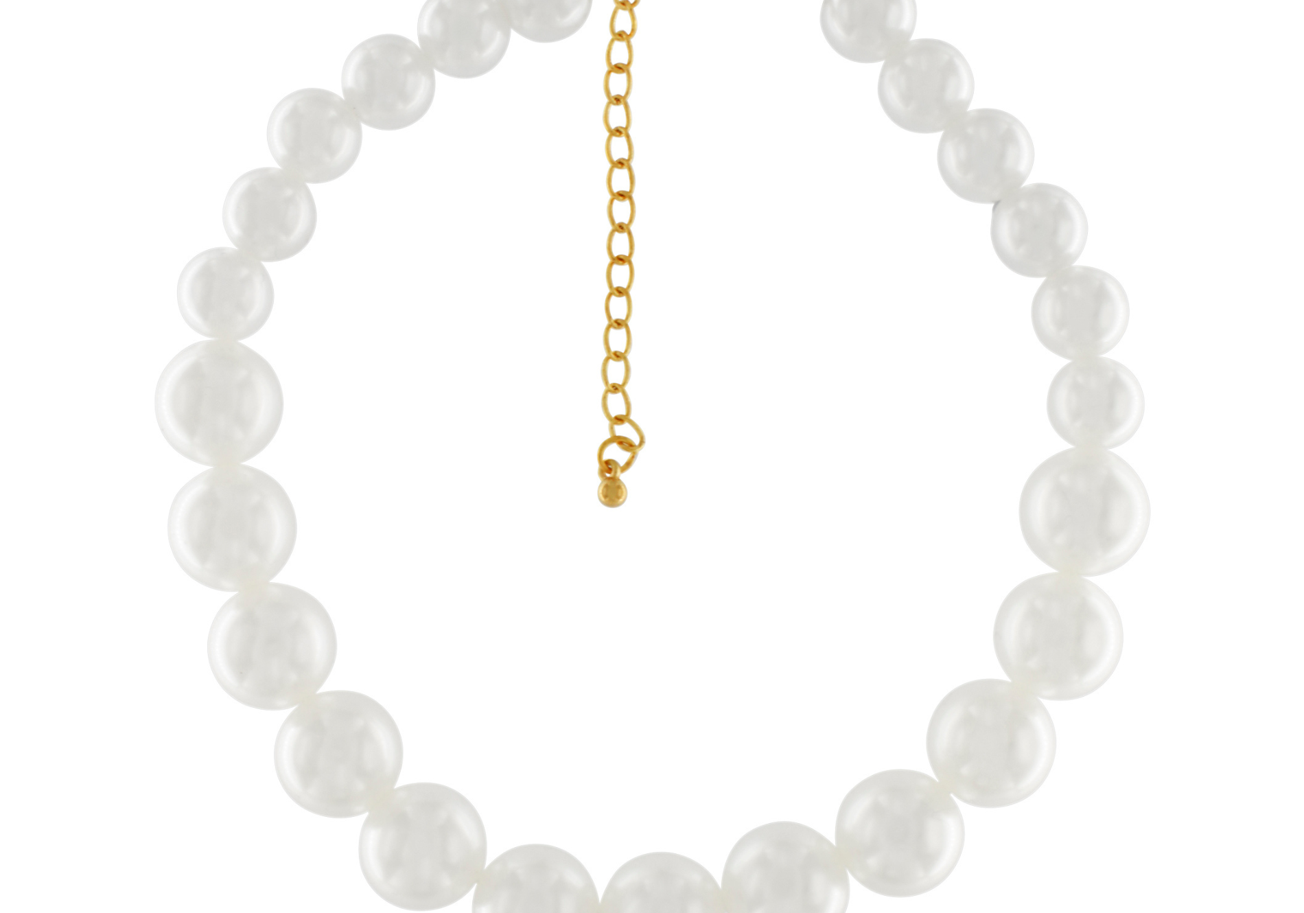 Collier de perles méga Joy Short Shorter Plaqué or, DNSK Copenhagen