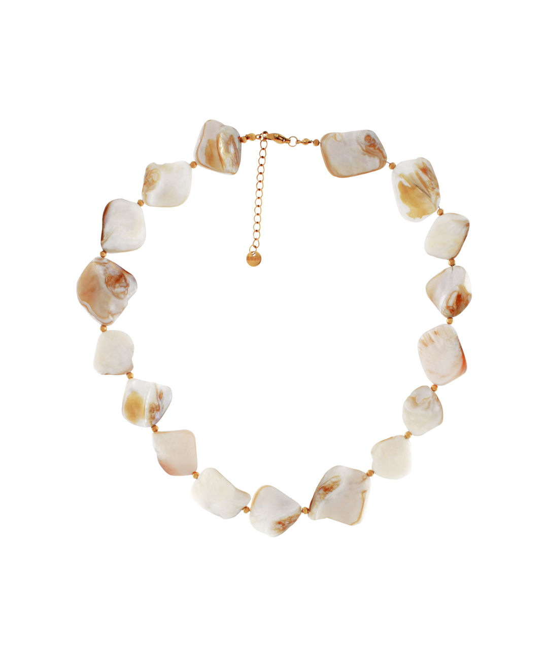 Joy Waterproof Short Natural Shell Necklace 18K Gold Plating, DNSK Copenhagen