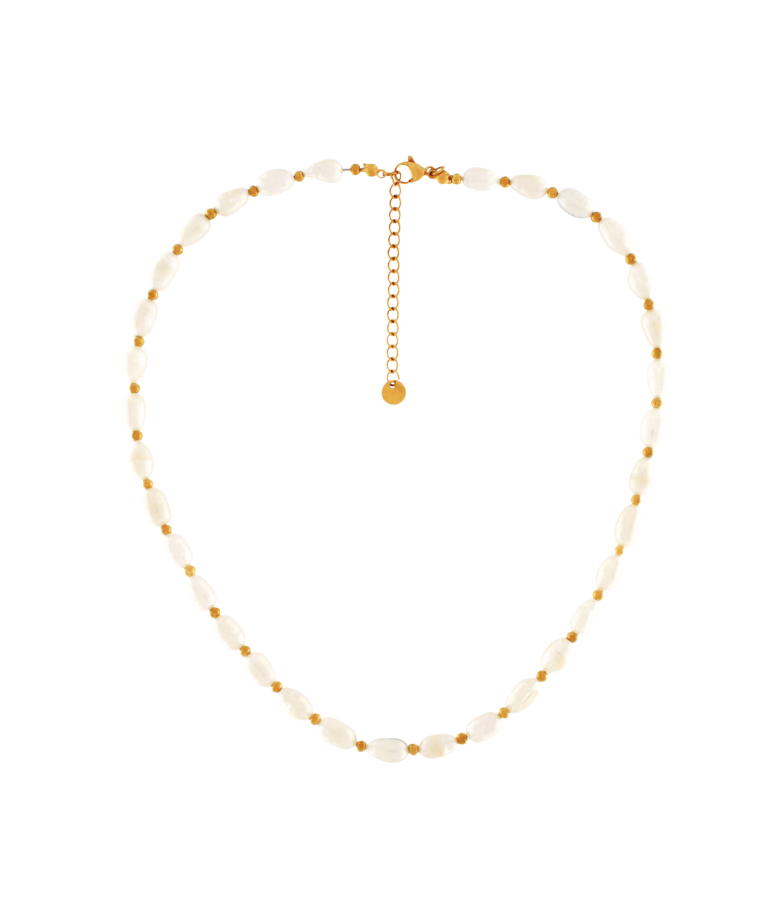 Joy Waterproof Short Multi Pearl &  Ball Necklace 18K Gold Plating, DNSK Copenhagen