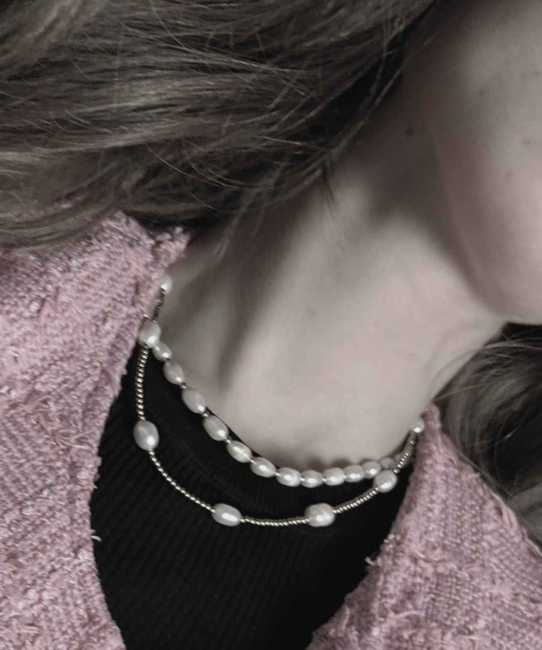 Joy Waterproof Short Multi Pearl &  Ball Necklace 18K Gold Plating, DNSK Copenhagen