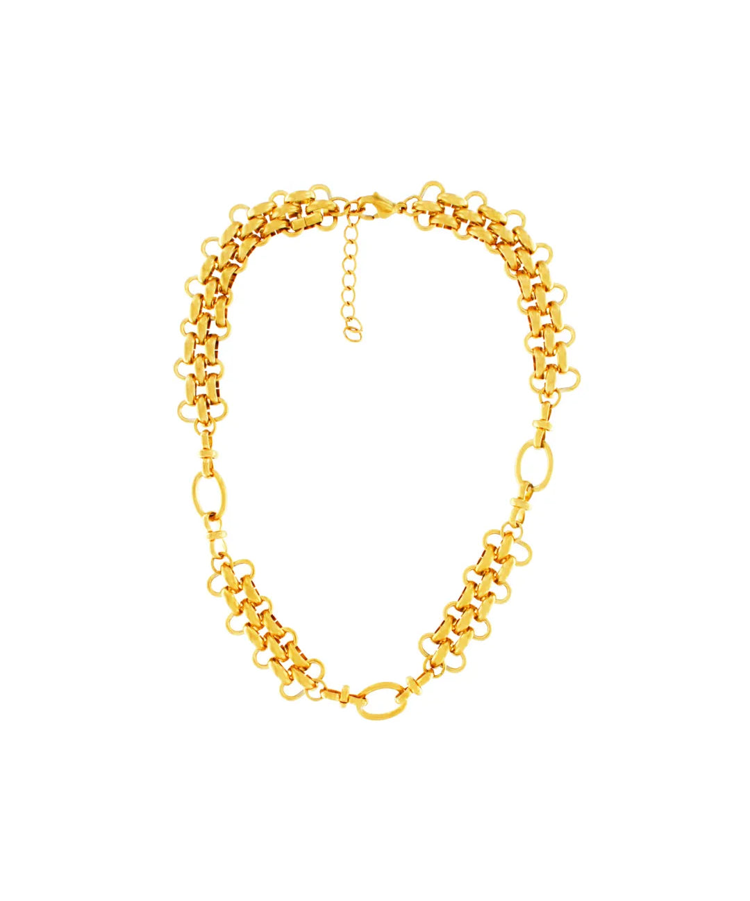 Courage Waterproof Multi 2in1 Crochet Necklace 18K Gold Plating, DNSK Copenhagen