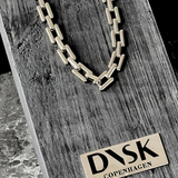 Passion Waterproof Square Link Necklace 18K Gold Plating