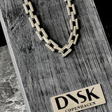 Passion Waterproof Square Link Necklace 18K Gold Plating, DNSK Copenhagen