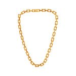 Passion Waterproof Square Link Necklace 18K Gold Plating, DNSK Copenhagen
