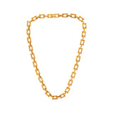 Passion Waterproof Square Link Necklace 18K Gold Plating, DNSK Copenhagen