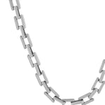 Passion Waterproof Square Link Necklace Silver Plating, DNSK Copenhagen