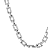 Passion Waterproof Square Link Necklace Silver Plating, DNSK Copenhagen