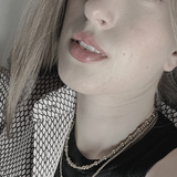 Passion Waterproof 8-Ball Necklace Silver Plating