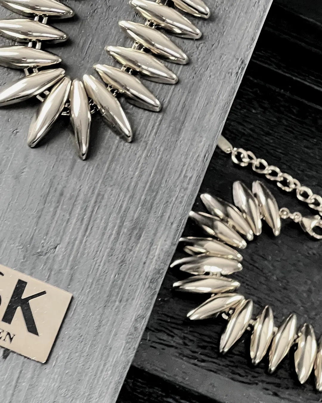 Passion Waterproof Statement Necklace Silver Plating, DNSK Copenhagen
