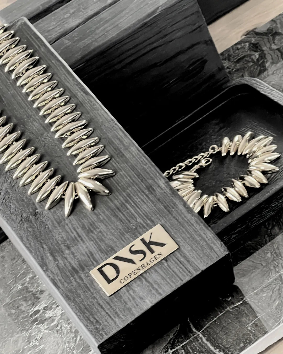 Passion Waterproof Statement Necklace Silver Plating, DNSK Copenhagen