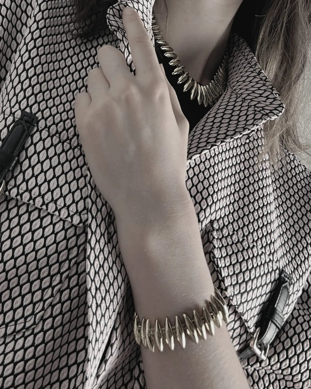 Passion Waterproof Statement Necklace Silver Plating, DNSK Copenhagen